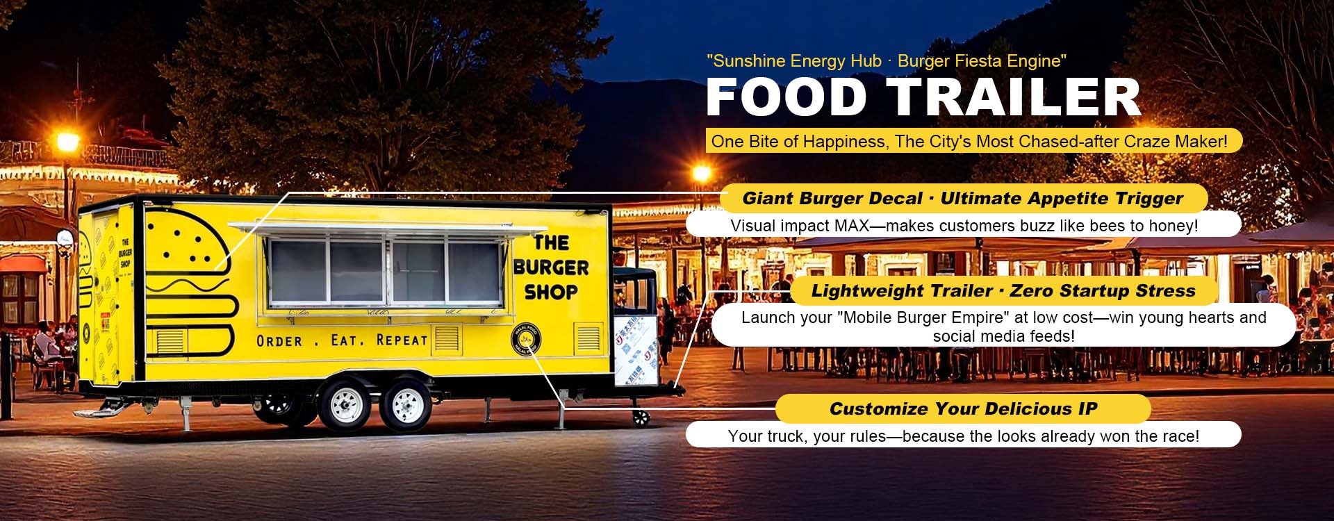 Производитель прицепов для пищевых продуктов Грузовик