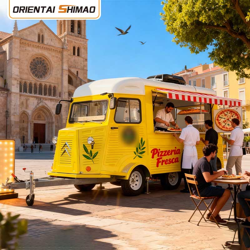 Кофейня Грузовик с кофе Мобильный трейлер с кофе Прицеп для быстрого питания Трейлер с едой Грузовик с едой