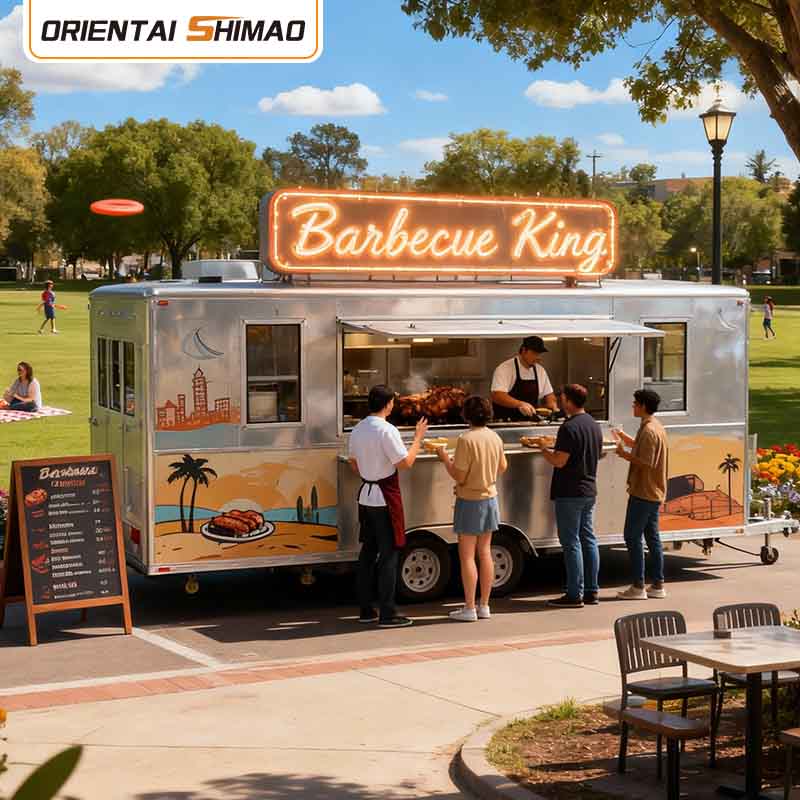 Мобильный прицеп для перевозки пищевых продуктов