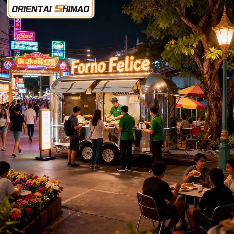 Мобильный магазин Цветочный грузовик Уличная еда Кейтеринг Трейлер с едой Грузовик с едой