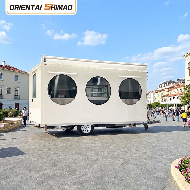 Квадратная тележка для еды на колесах