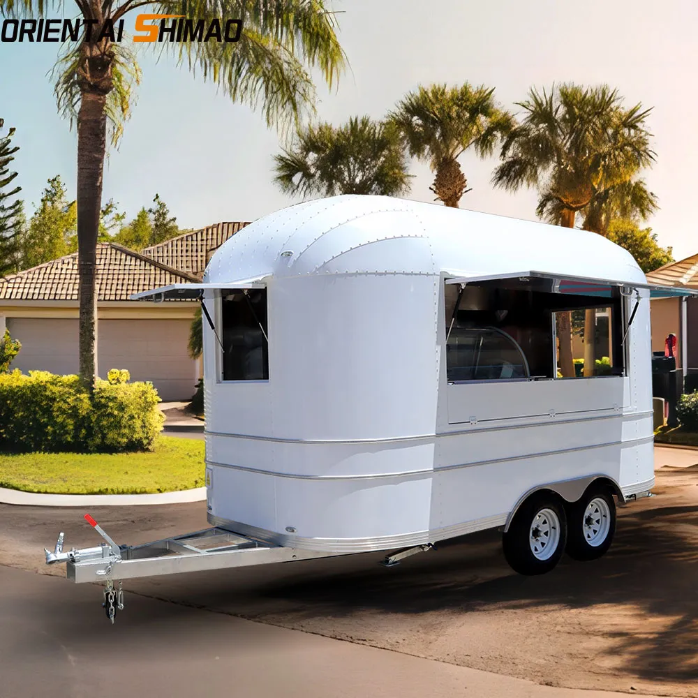 Белый трейлер еды Airstream